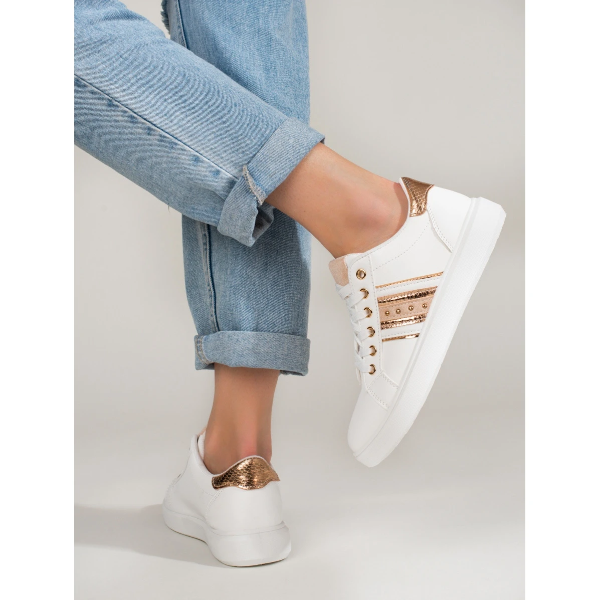 Chaussures De Sport Classiques Pour Femmes Blanches Shelovet â Image 3