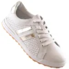 Chaussures De Sport En Cuir Ajouré Pour Femmes Filippo DP4477 Blanche