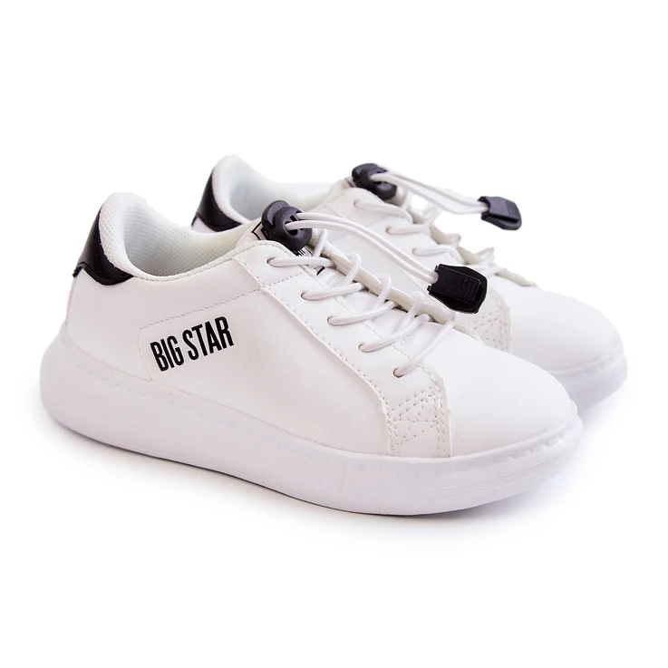 Chaussures De Sport Enfant Big Star JJ374069 Blanc Et Noir Blanche Le Noir