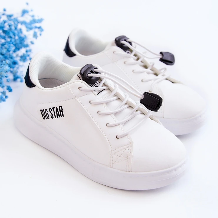 Chaussures De Sport Enfant Big Star JJ374069 Blanc Et Noir Blanche Le Noir – Image 3