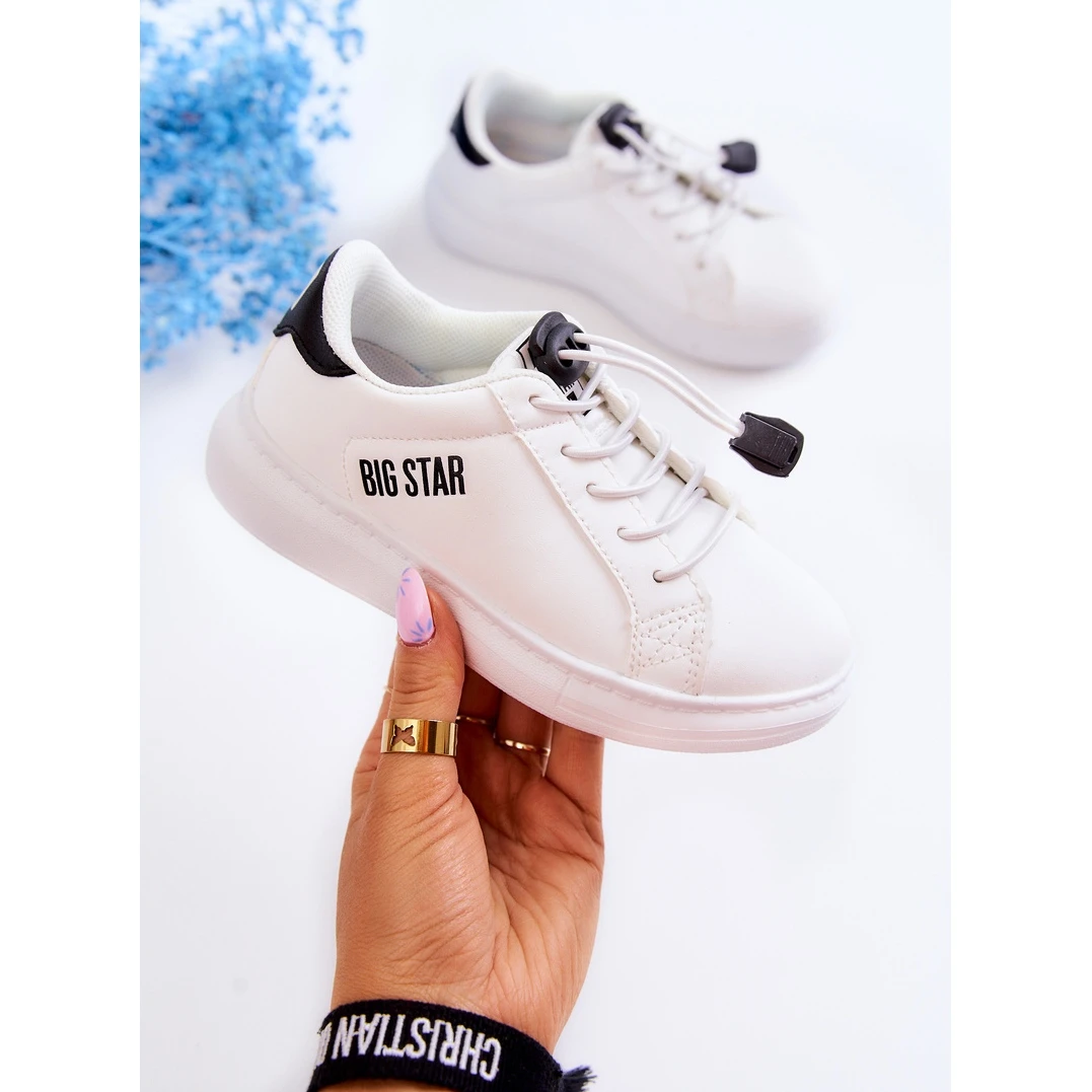 Chaussures De Sport Enfant Big Star JJ374069 Blanc Et Noir Blanche Le Noir – Image 4