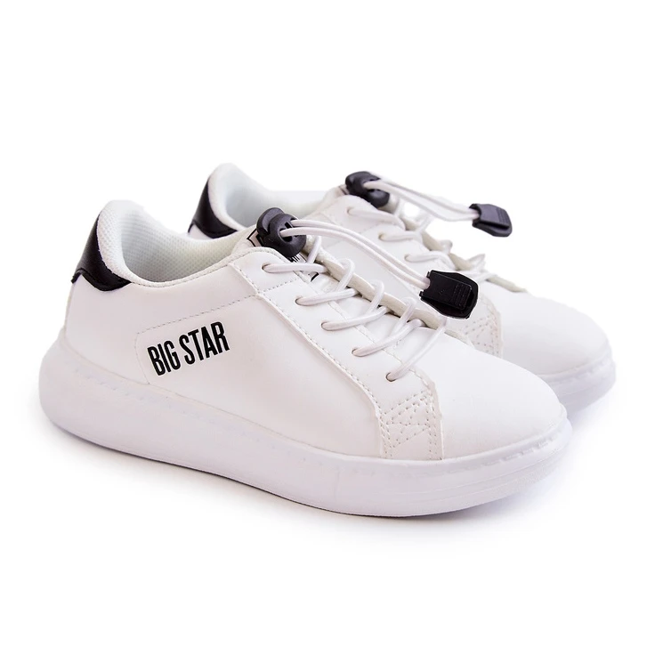 Chaussures De Sport Enfant Big Star JJ374069 Blanc Et Noir Blanche Le Noir – Image 7