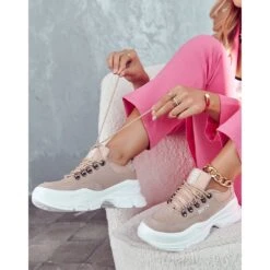 Chaussures De Sport Femme Baskets Big Star JJ274A222 Beige