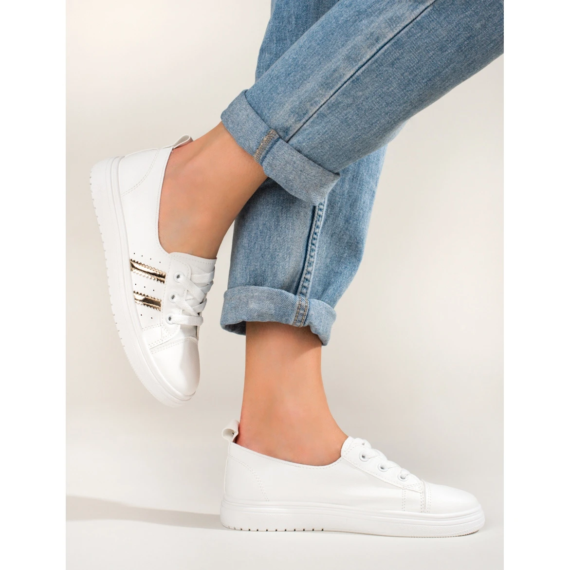 Chaussures De Sport Femme Shelovet Baskets Blanches – Image 2