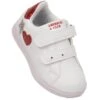 Chaussures De Sport Fille American Club 125/23 Blanches à Scratch