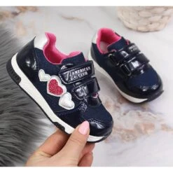 Chaussures De Sport Fille American Club Bleu Marine Rose