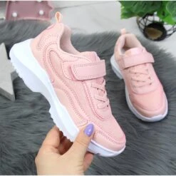 Chaussures De Sport Fille American Club Roses à Scratch