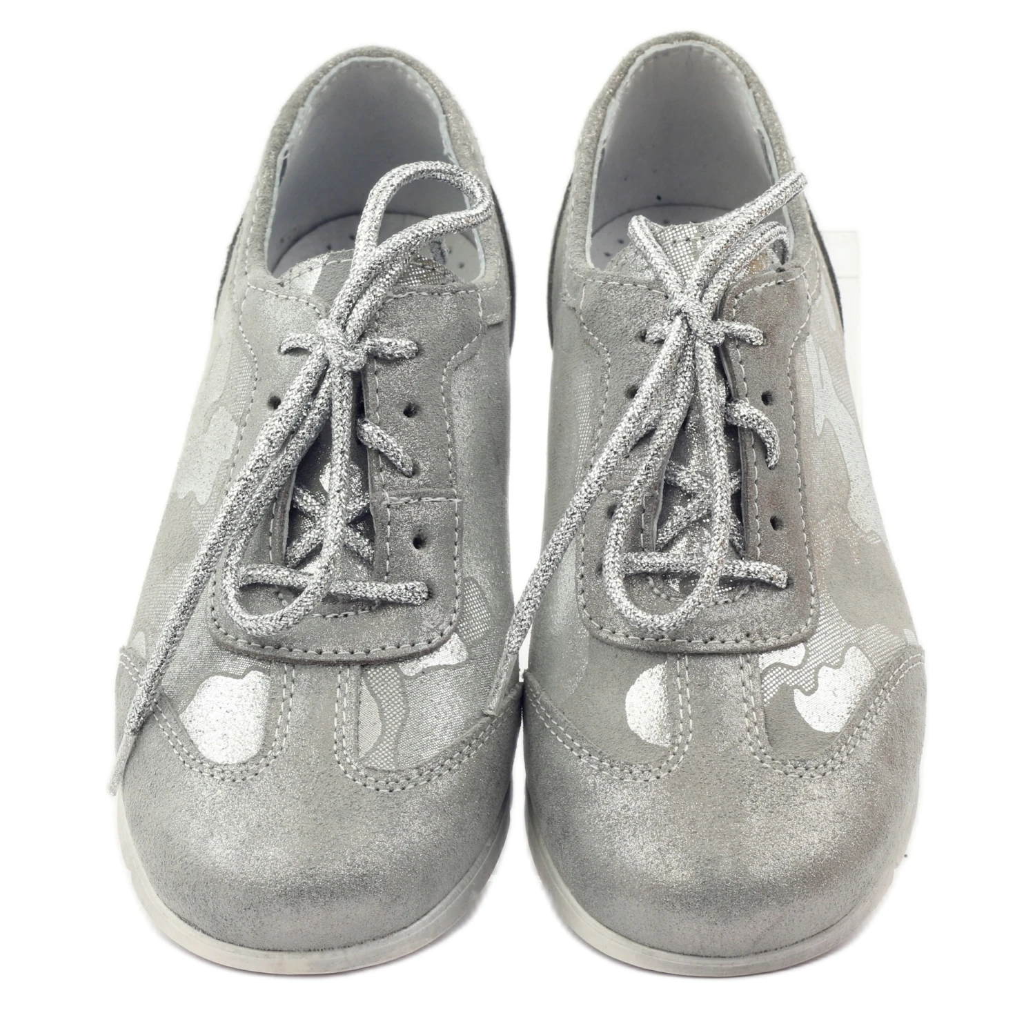 Chaussures De Sport Nouées Ren But Argent Gris – Image 4