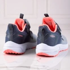 Chaussures De Sport Pour Enfants Vico, Gris Clair Rose
