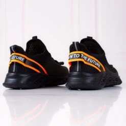 Chaussures De Sport Pour Enfants Vico, Matière Bicolore Le Noir Vert