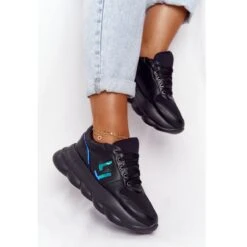 Chaussures De Sport Pour Femmes Sur La Plate-forme Lu Boo Noir Le Noir