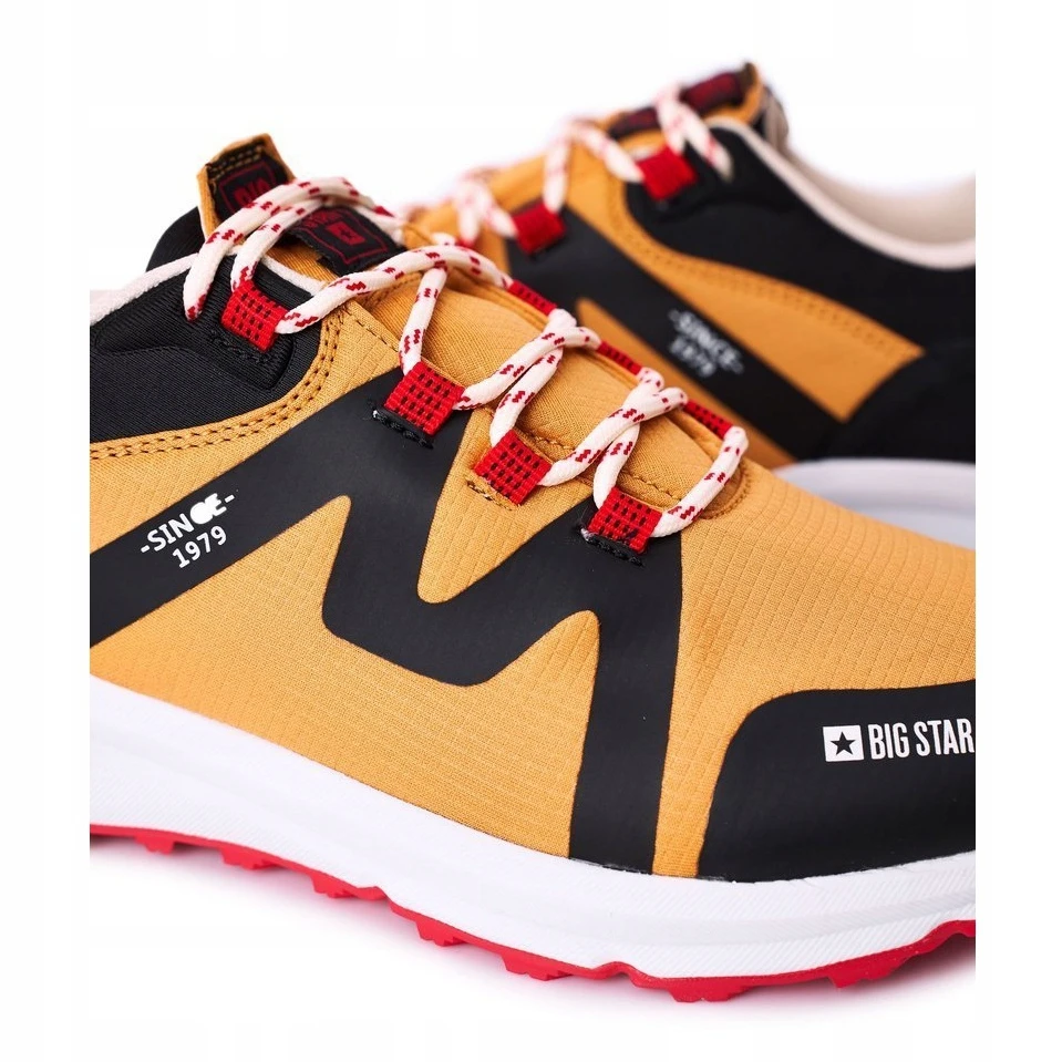 Chaussures De Sport Pour Hommes Memory Foam Big Star HH174087 Camel Le Noir Multicolore Jaune – Image 3