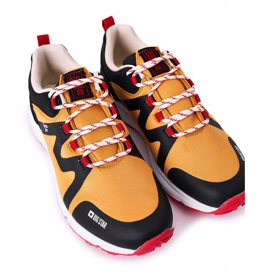 Chaussures De Sport Pour Hommes Memory Foam Big Star HH174087 Camel Le Noir Multicolore Jaune – Image 4