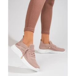 Chaussures De Sport Textile Femme Shelovet Rose Poudré