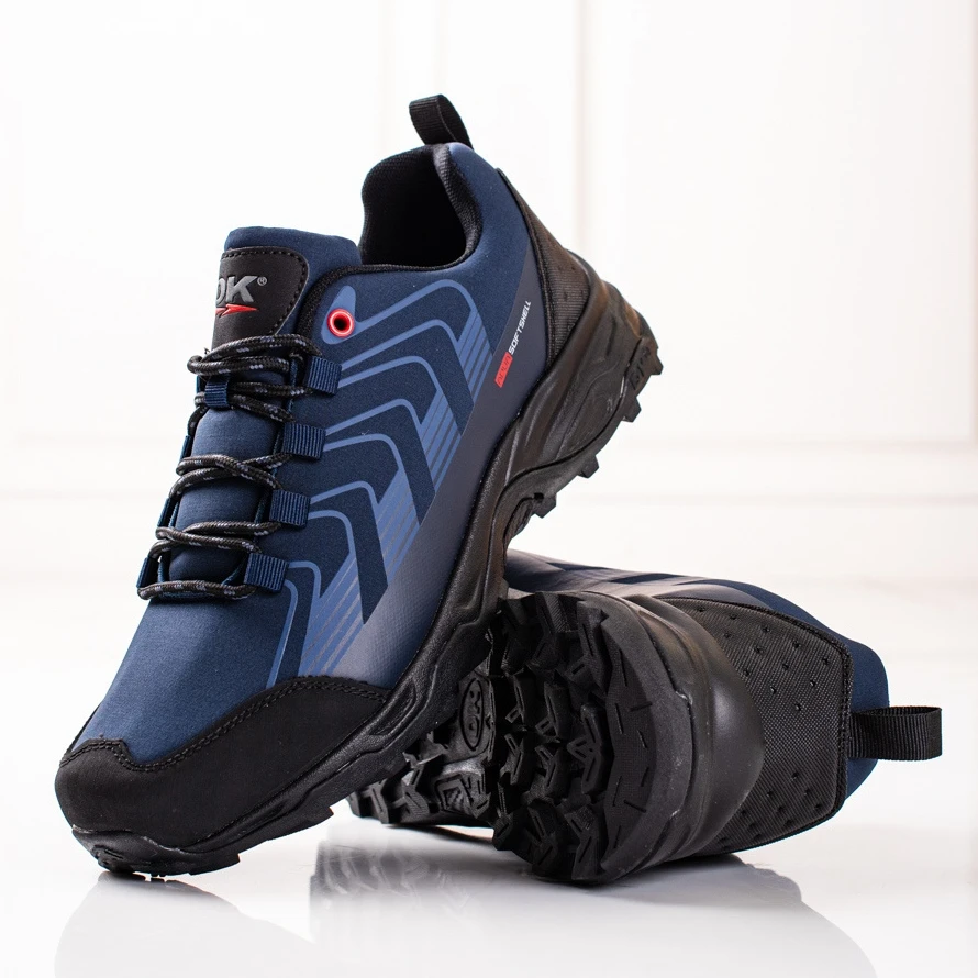 Chaussures De Trekking Dk Homme Softshell Bleu Le Noir