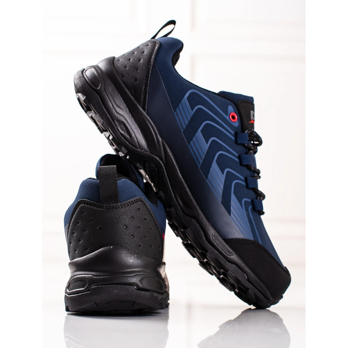 Chaussures De Trekking Dk Homme Softshell Bleu Le Noir – Image 2