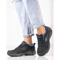 Chaussures De Trekking Femme DK Noir Et Bleu Le Noir