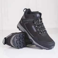 Chaussures De Trekking Hautes Pour Hommes Avec Protection DK Le Noir