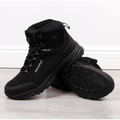 Chaussures De Trekking Hiver Imperméables Noires American Club Pour Hommes Le Noir