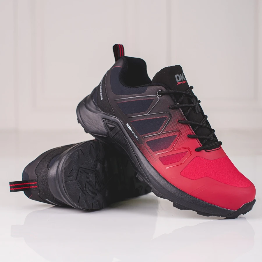 Chaussures De Trekking Homme DK Softshell Rouges Le Noir – Image 2