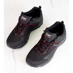 Chaussures De Trekking Homme Sur Semelle épaisse DK Noir Et Rouge Le Noir