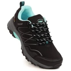 Chaussures De Trekking Imperméables Femme American Club Noir Menthe Le Noir Vert