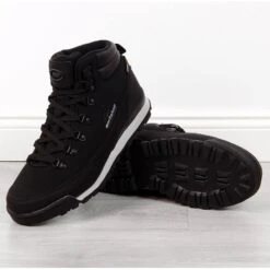 Chaussures De Trekking Imperméables Pour Hommes American Club Noires Le Noir
