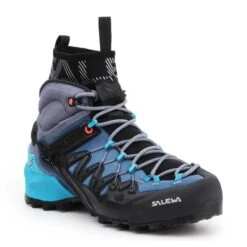 Chaussures De Trekking Salewa Ws Wildfire Edge Mid Gtx W 61351-8975 Bleu Multicolore