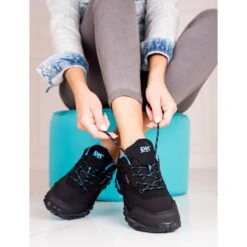 Chaussures De Trekking Sport DK Noir Et Bleu Pour Femme Le Noir