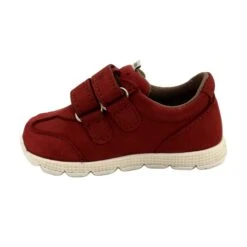 Chaussures Décontractées En Cuir Mazurek 1362 Velcro Rouge