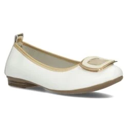 Chaussures En Cuir Filippo DP3661 / 22 Wh Blanc Blanche D'or