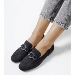 Chaussures En Cuir Noir De Dante Le Noir