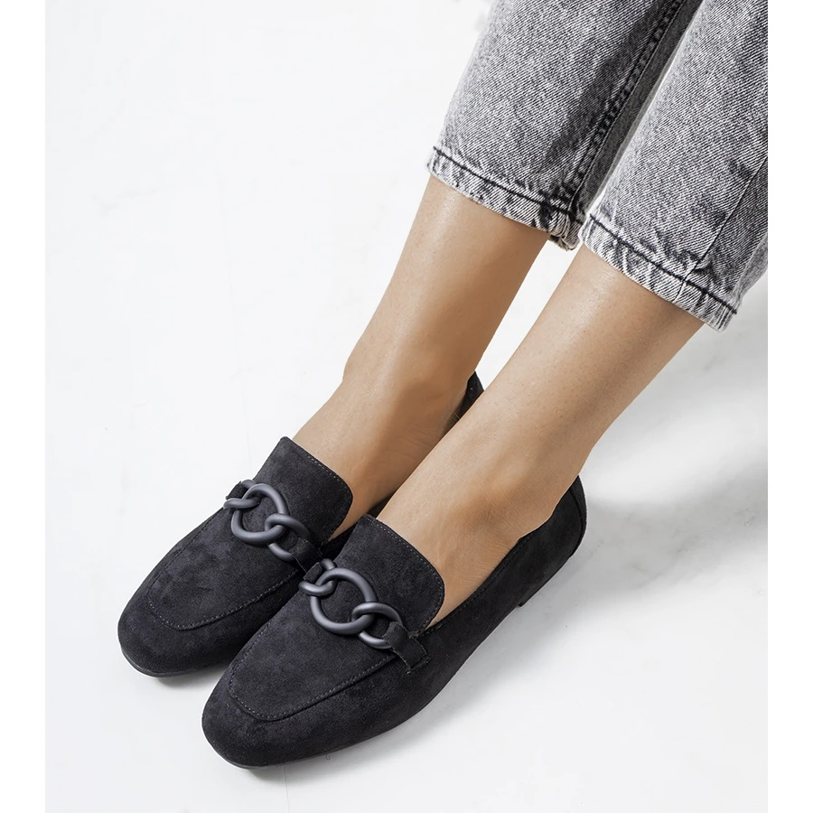 Chaussures En Cuir Noir De Dante Le Noir