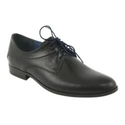 Chaussures En Cuir Noir Pour Hommes Nikopol 1736 Le Noir