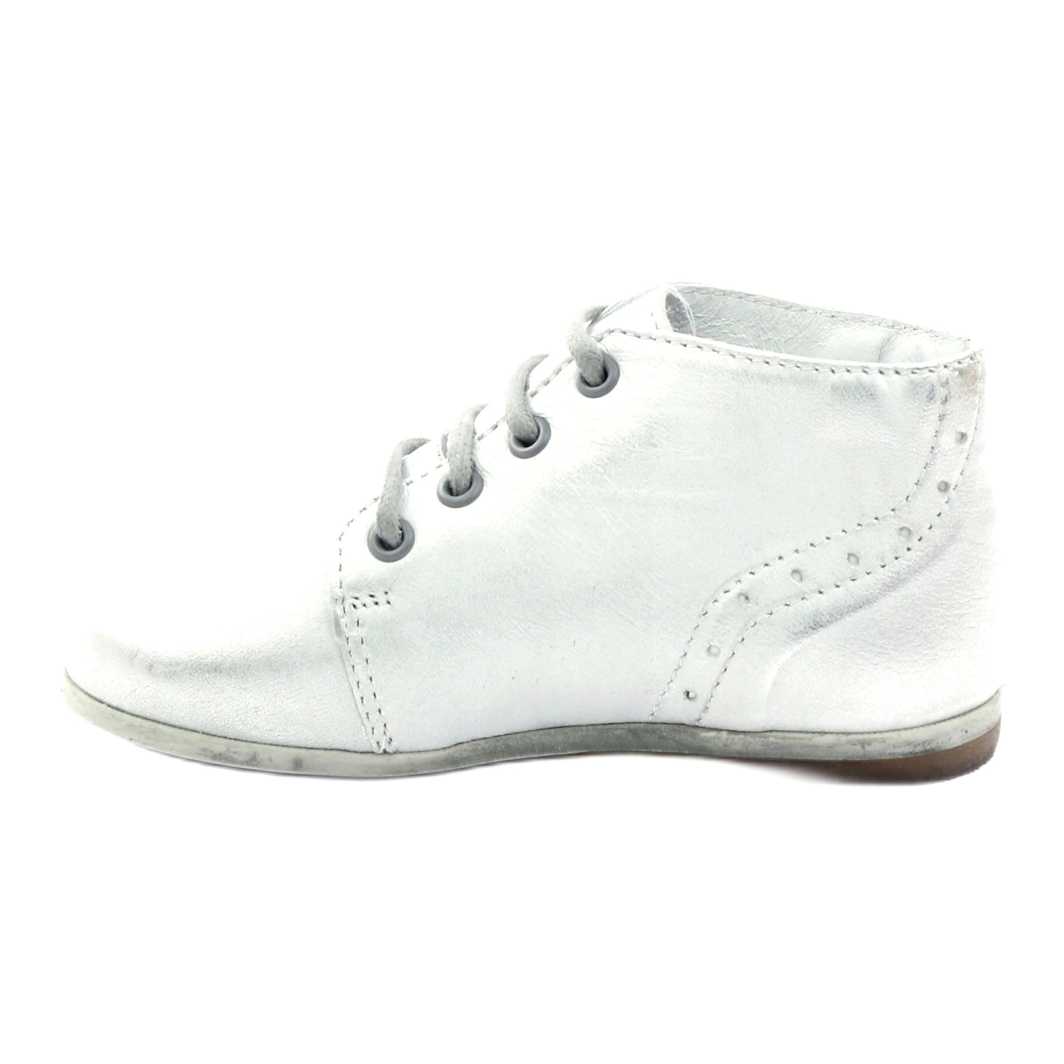 Chaussures En Cuir, Nouées Hugotti Argent – Image 2