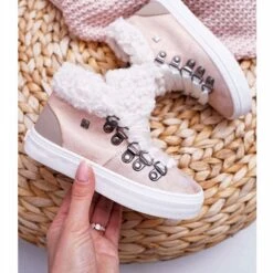 Chaussures Enfant Fille Baskets Big Star Rose EE374015