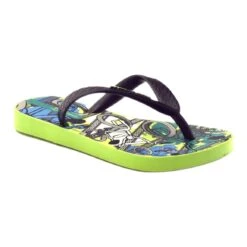 Chaussures Enfants Chaussons Pour La Piscine Ipanema 81713 Le Noir Multicolore Vert