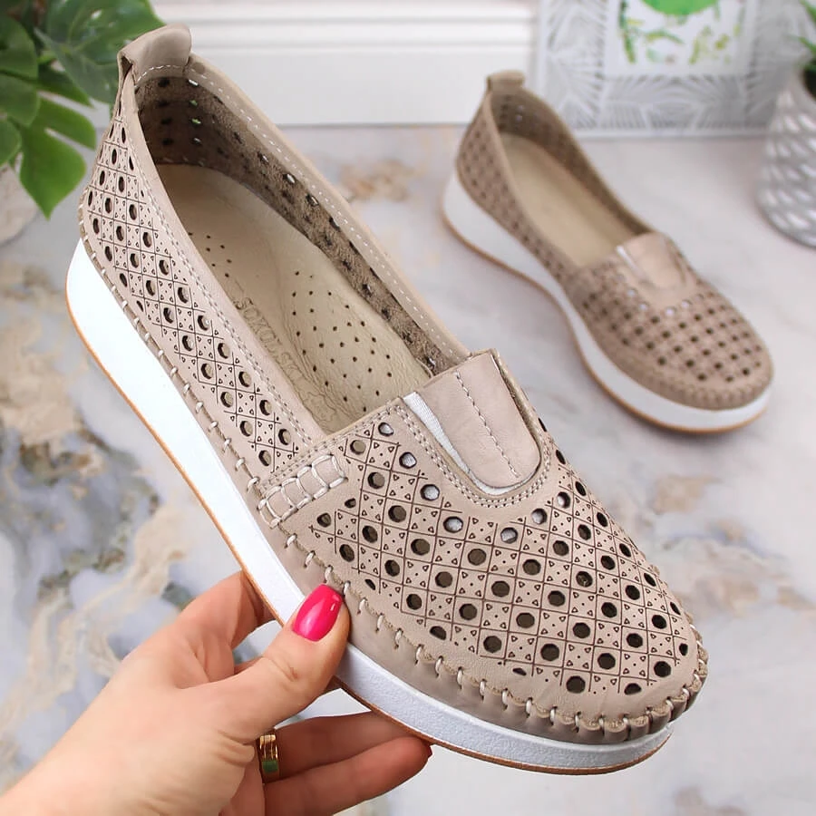 Chaussures Femme Ajourées à élastique Beige T.Sokolski VU85LAS – Image 6