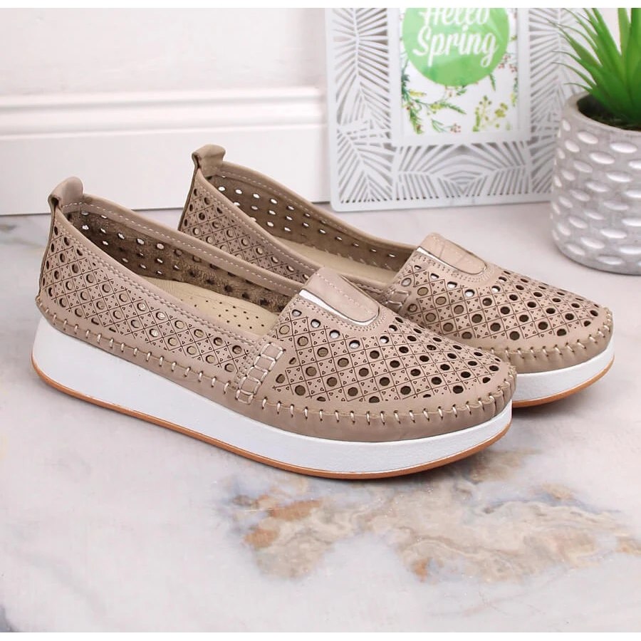 Chaussures Femme Ajourées à élastique Beige T.Sokolski VU85LAS – Image 7