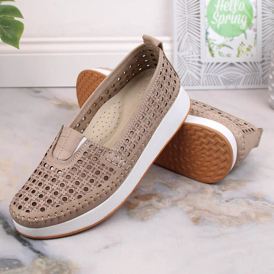 Chaussures Femme Ajourées à élastique Beige T.Sokolski VU85LAS – Image 9