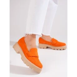 Chaussures Femme Vinceza En Daim Orange