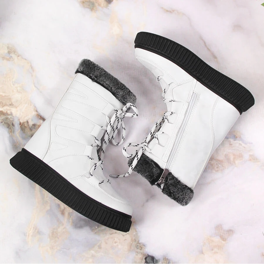 Chaussures Filles Avec Fourrure Blanc Potocki Blanche – Image 2