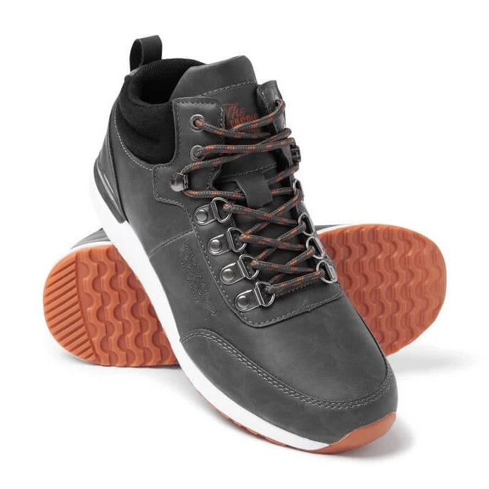 Chaussures Homme En Cuir Gris Jogger Bustagrip – Image 4