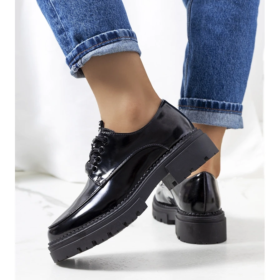 Chaussures Laquées Noires D'Aike Le Noir – Image 2
