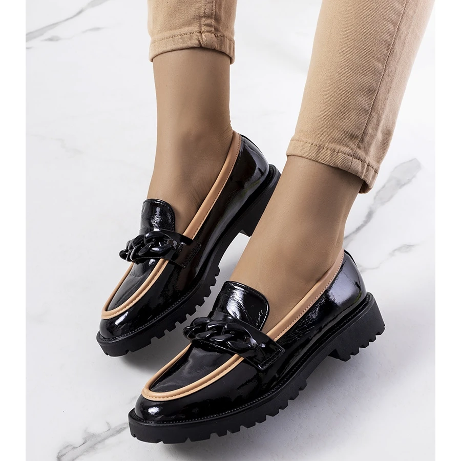 Chaussures LaquĂ©es Noires D'Eldark Le Noir â Image 2