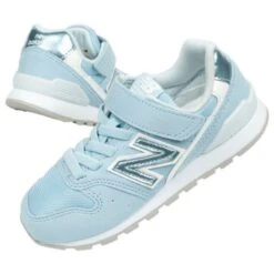 Chaussures New Balance Jr.YV996PLU Blanche Bleu