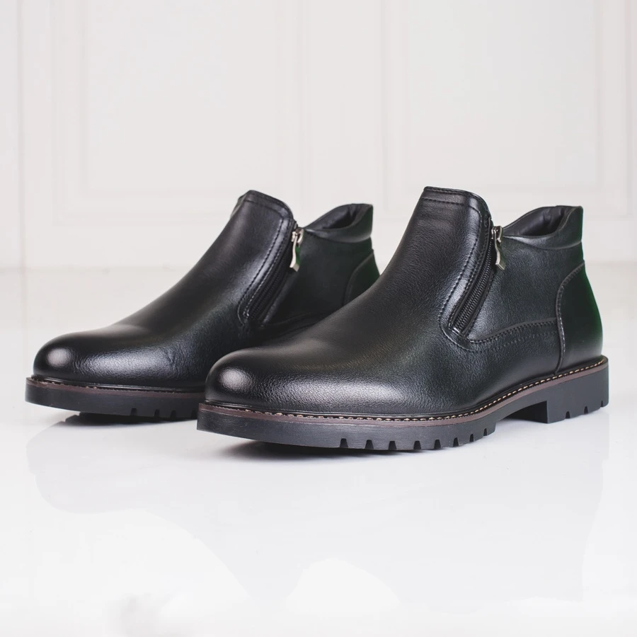 Chaussures Pour Hommes En Cuir écologique Shelovet Le Noir – Image 2