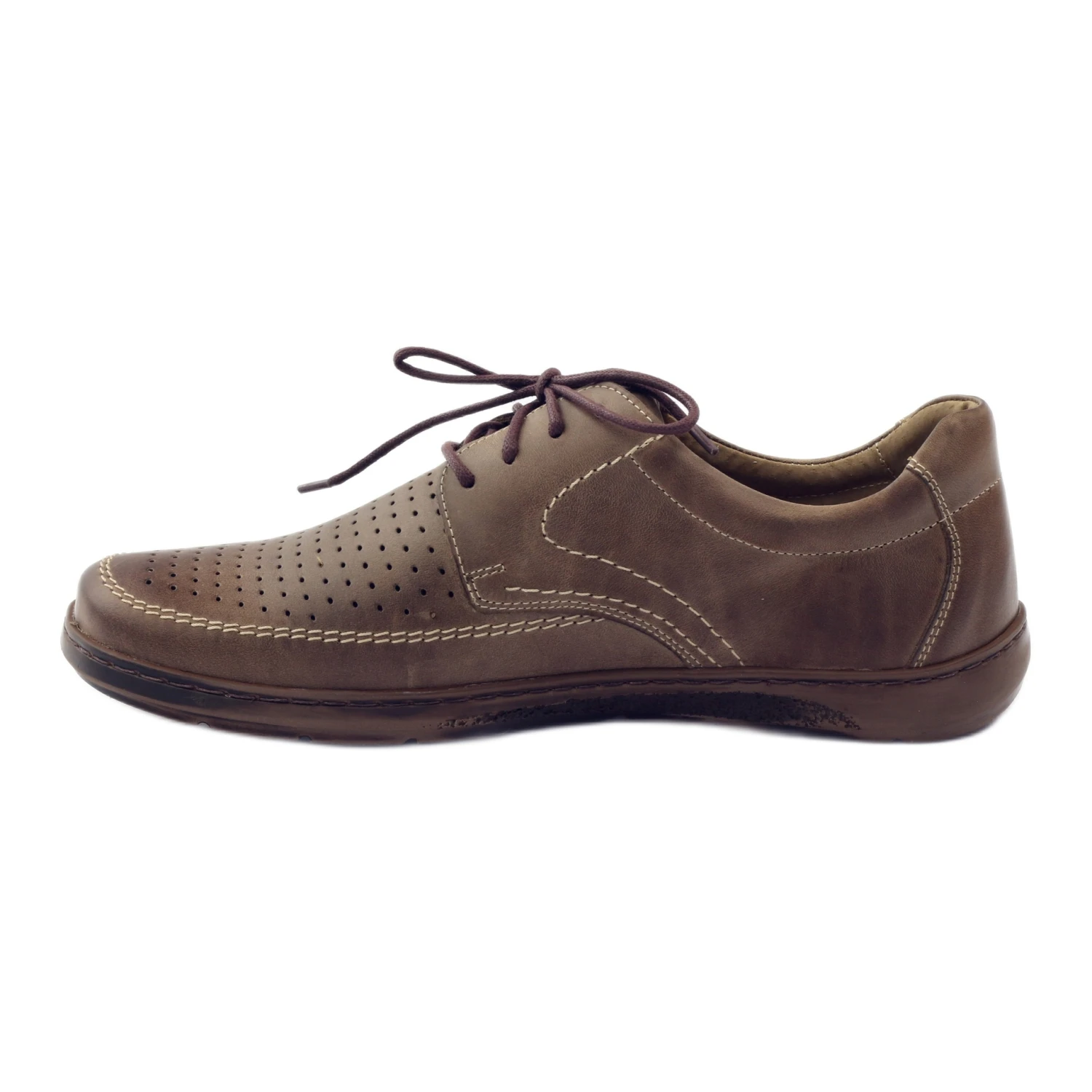 Chaussures Pour Hommes Riko Avec Trous 848 Brun – Image 2