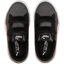 Chaussures Puma Smash V2 Glitz Glam V Ps Jr 367378 30 Le Noir Argent