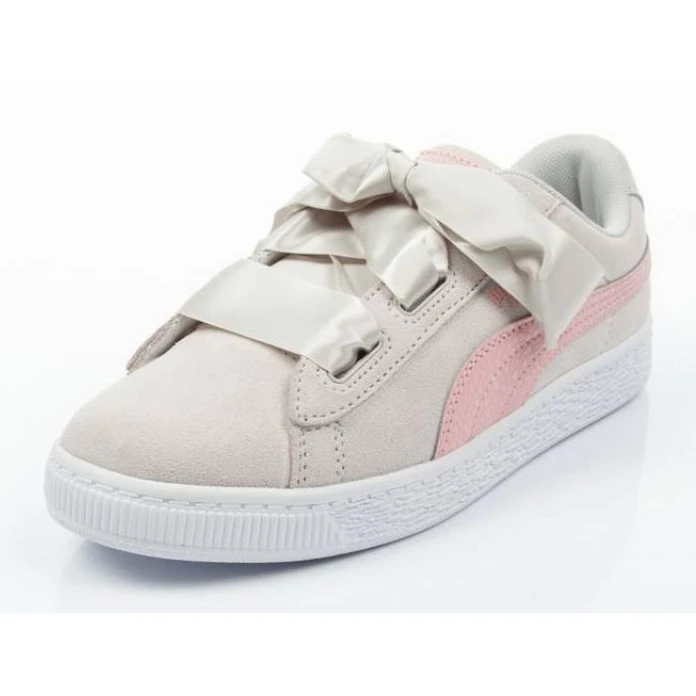 Chaussures Puma Suede Heart Circles Jr 370569 01 Rose Gris – Image 2